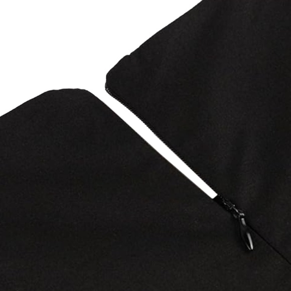 Sucrefas Dress Black ¾ Sleeve Vintage Inspired Flamingo appliqué Circle Skirt - Picture 9 of 14